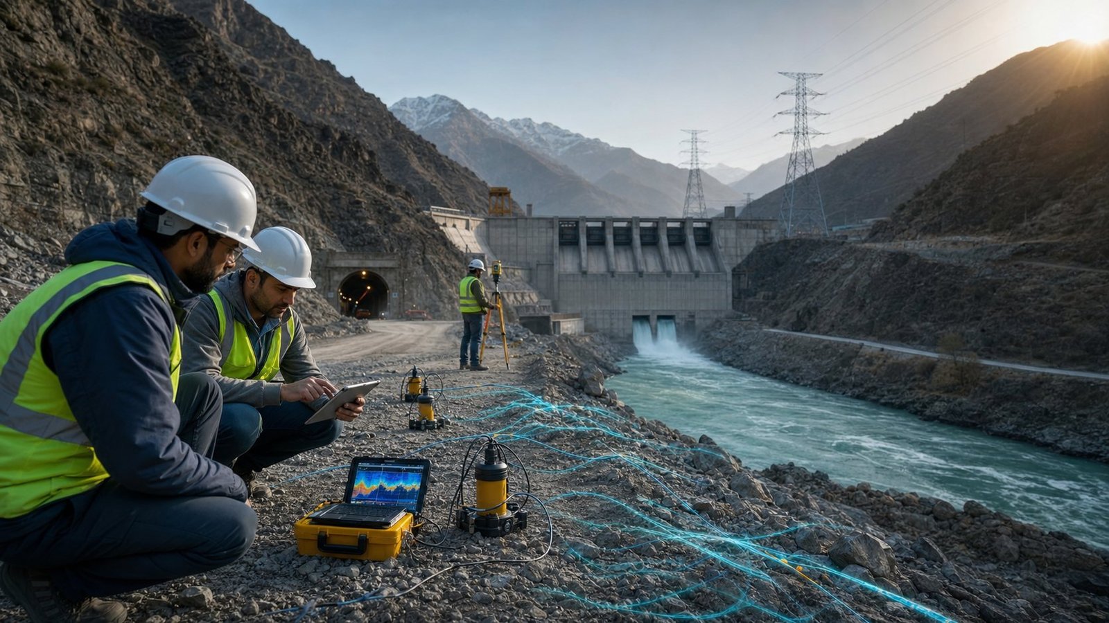 Hydropower dam survey site